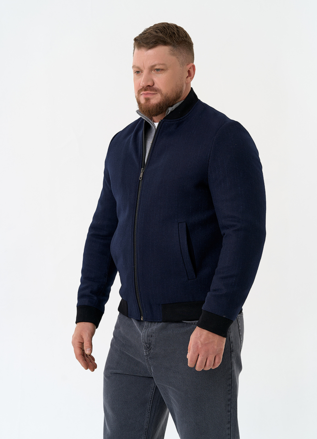 Мужское укороченное пальто бомбер модель № 32894 универмаг малина