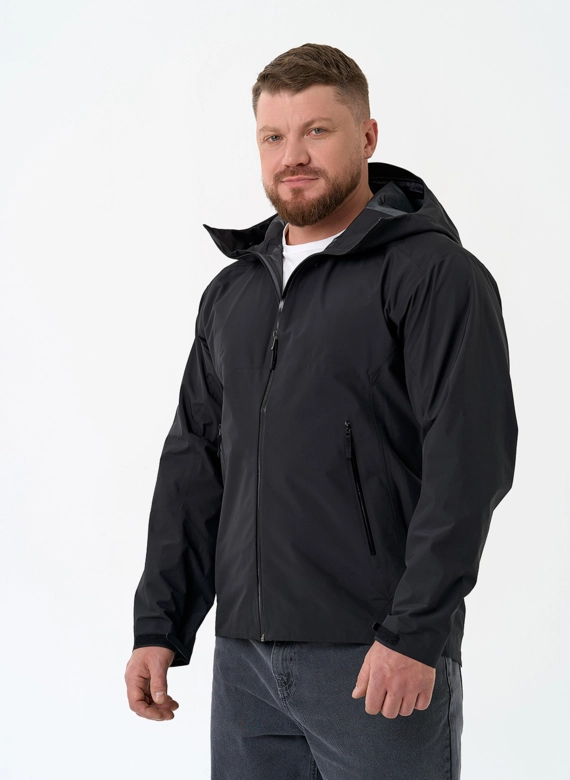 Мужская ветровка черного цвета