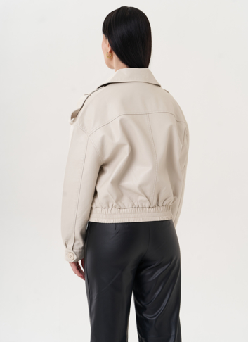 Куртка "бомбер" из эко кожи