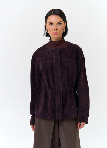 Жакет из натуральной замши