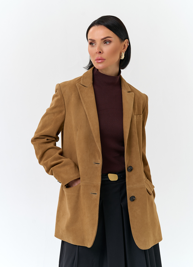 Жакет из натуральной замши модель № 30371 универмаг малина