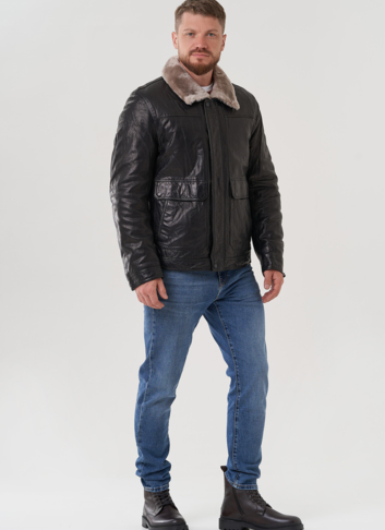 Куртка мужская из натуральной кожи 