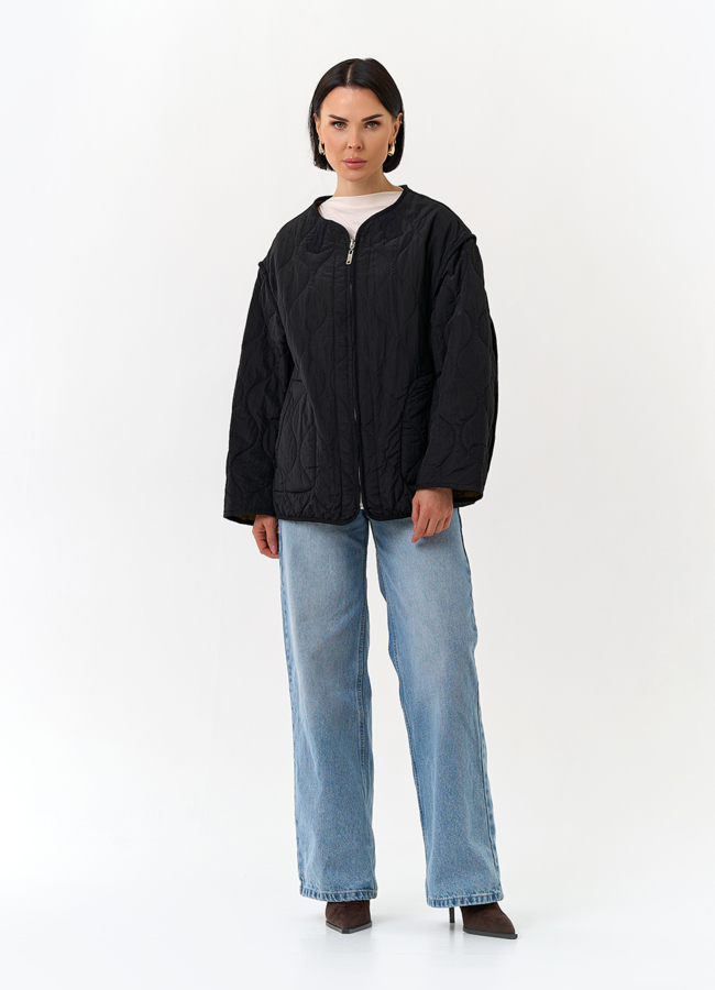 Женская двухсторонняя куртка модель № 32831 универмаг малина