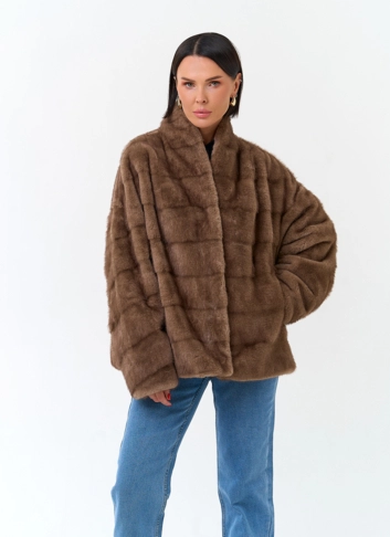 Женская шуба из эко меха фото