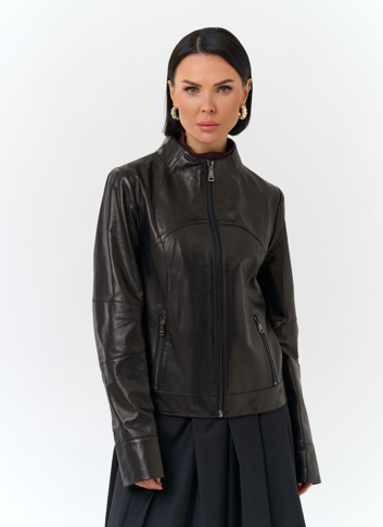 Женская куртка из натуральной кожи