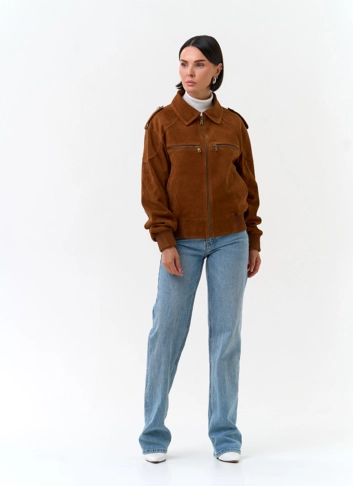 Женская куртка из замши