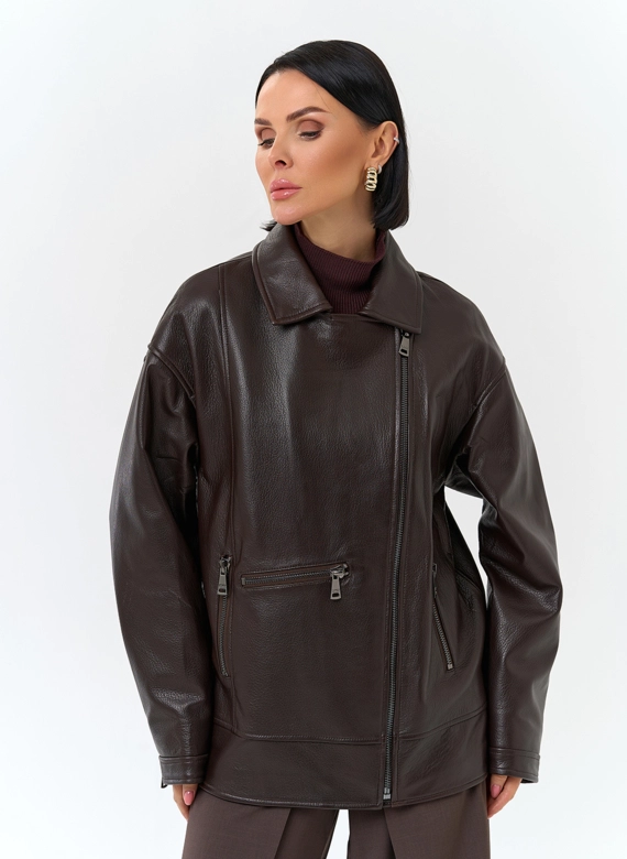 Женская куртка из натуральной кожи