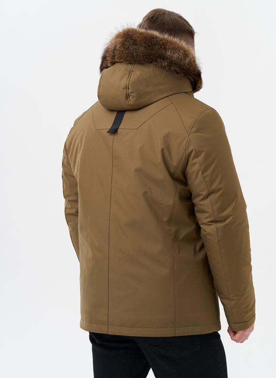 Парка мужская на мехе из волка