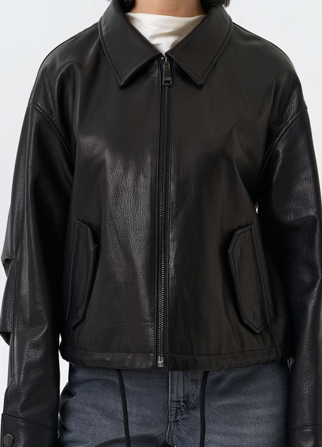 Женская куртка из натуральной кожи модель № 32533 универмаг малина