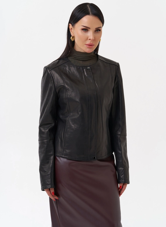 Женская кожаная куртка