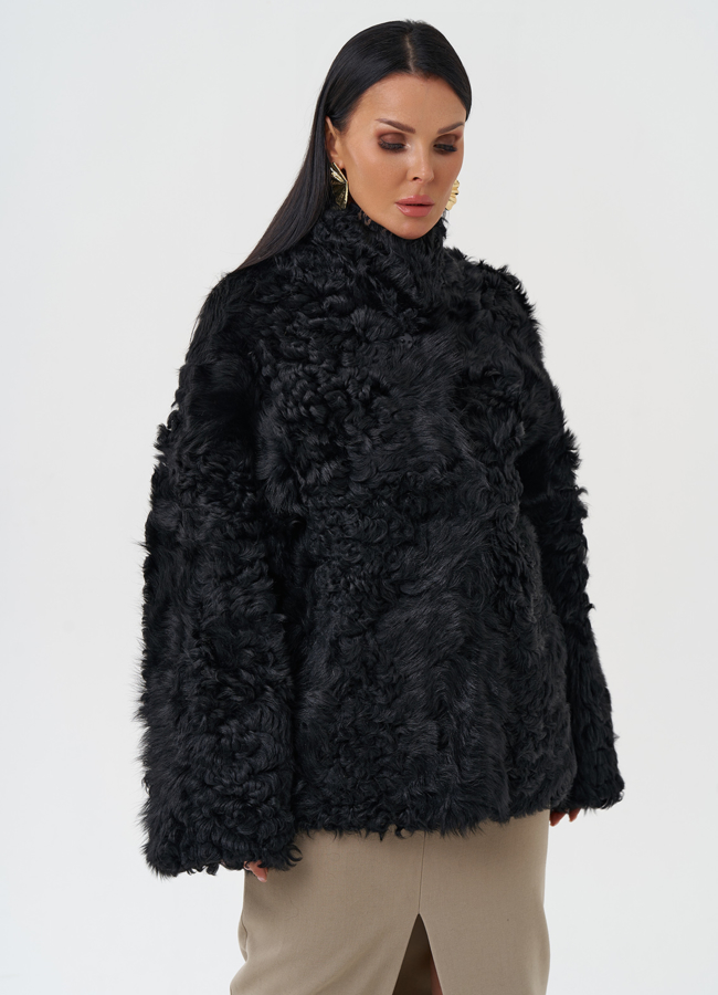 Женская двухсторонняя натуральная дубленка модель № 28422 в рассрочку