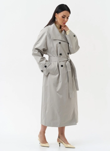 Длинный женский плащ 