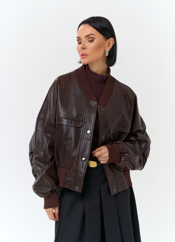 Женская куртка из натуральной кожи